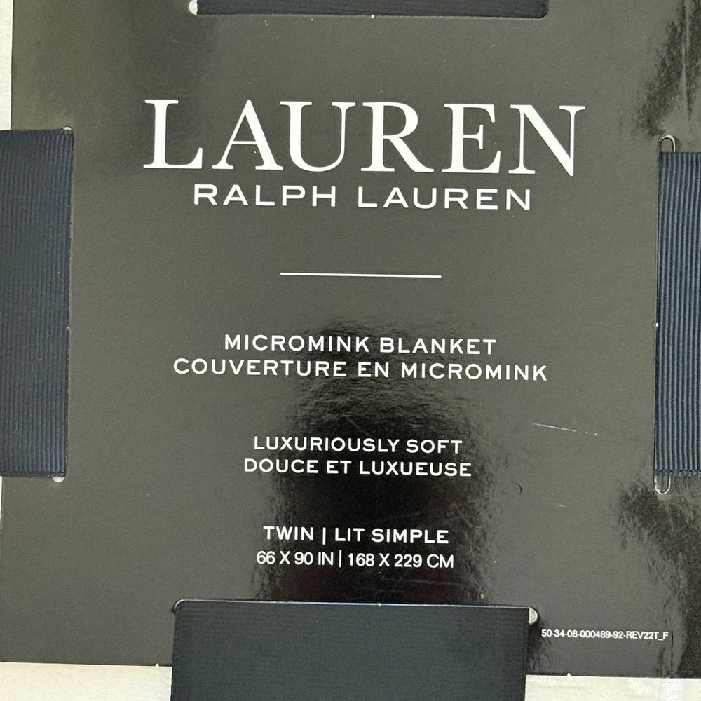 Lauren Ralph Lauren Twin Micromink Blanket 66
